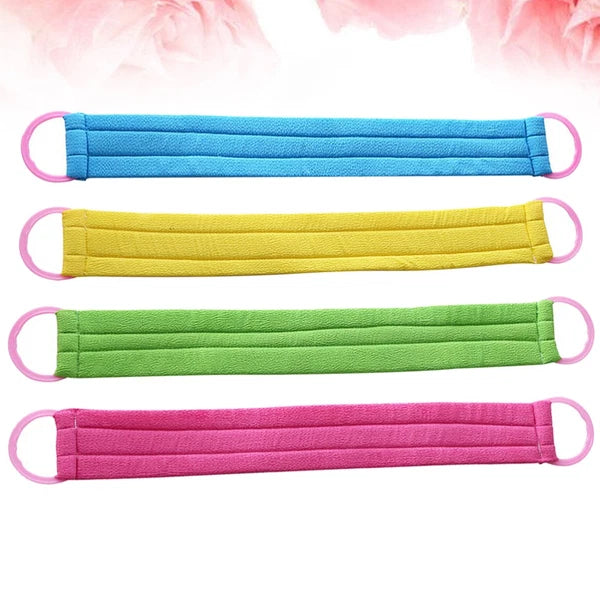 4 PCS Bath Towel Back Scrub Washcloth Scrubber for Shower Body Brush Exfoliator
