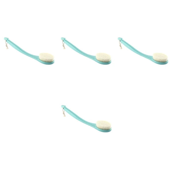 4pcs Body Cleaning Brush Long Handle Bath Brush Shower Foaming Brush Body