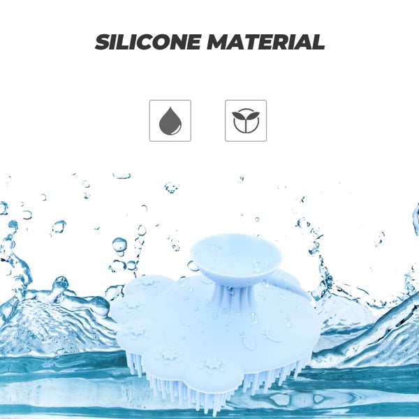 2 Count Baby Bath Brush Child Kid Scrubber Infant Silicone Shower