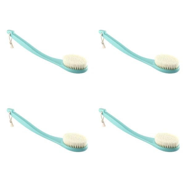 4pcs Body Cleaning Brush Long Handle Bath Brush Shower Foaming Brush Body