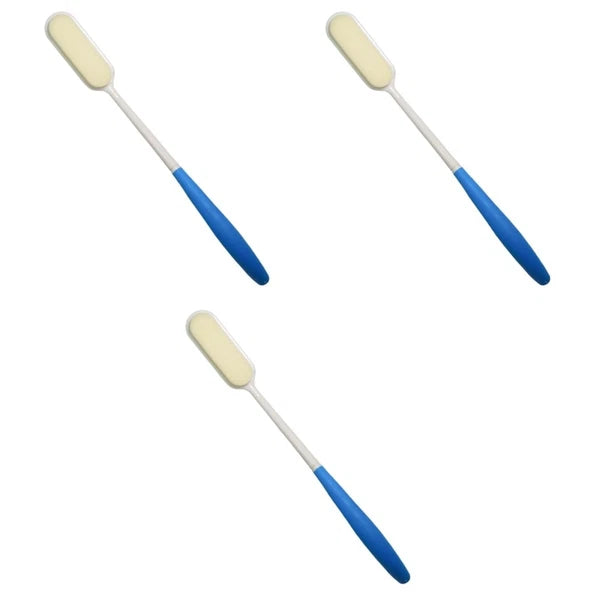 3 Pcs Long-handled Bath Scrubber Child Man Back Shower Brush for Exfoliating
