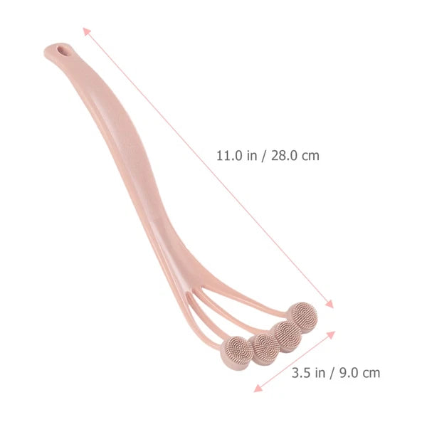 2 Pcs Bath Brush Suit Back Scrubber Shower Body Scrubbers Exfoliating Tool