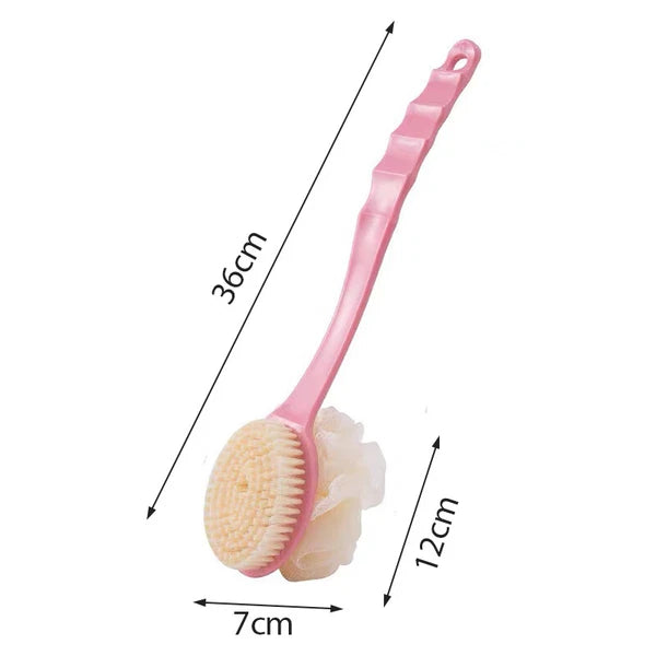 Long-handled Scrubbing Artifact Brush Soft Hair Bathing Back Scrubbing Br-QU
