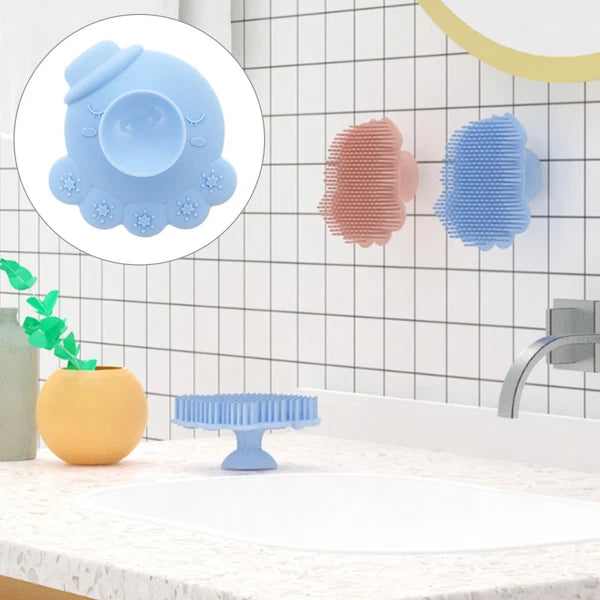 2 Count Baby Bath Brush Child Kid Scrubber Infant Silicone Shower