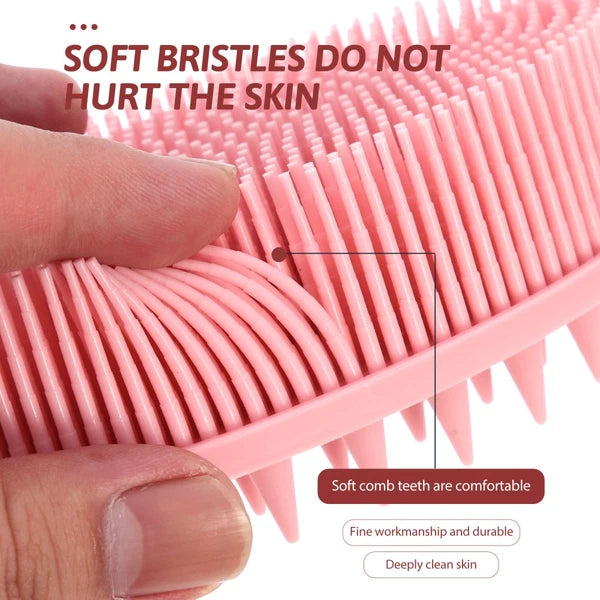 2 Pack Silicone Bath Brush Scrubbers Brushes for Shower