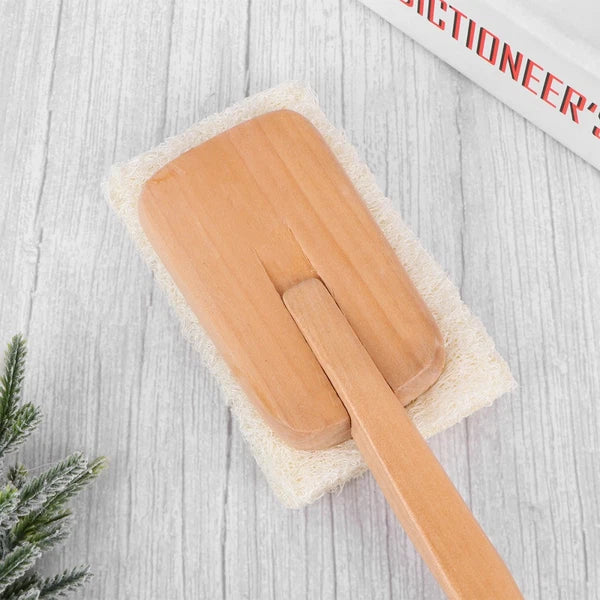 Loofah Bath Brush Body Scrub Exfoliator with Handle Man Shower Exfoliating