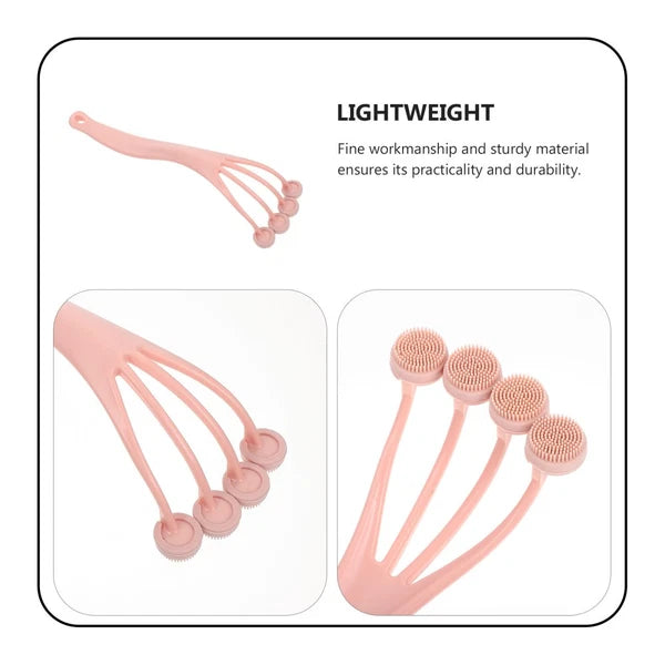 Exfoliating Bath Brush Back Scrubber Body for Shower with Long Handle