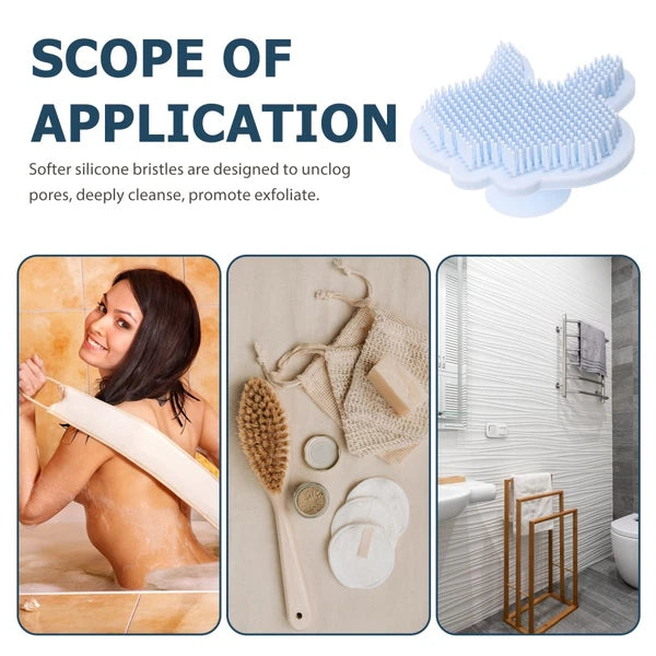 Silicone Bath Brush Child Double-sided Exfoliating Body Scrubber