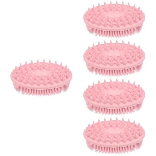 5 PCS Silicone Bath Brush Child Baby Hair Scrubber Brushes for Shower