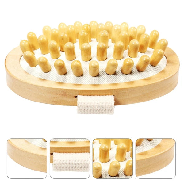 Massage Brush Head Dry Brushing Body Exfoliating for Man Compact Bath Bathing