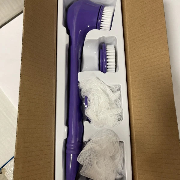 Tru Ritual Cleansing & Exfoliating Body Scrub Brush 4 Brush Head Attachments