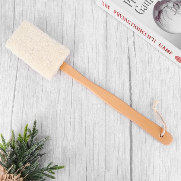 Loofah Bath Brush Back Scrubbing Exfoliating Body Scrubber Handle Man