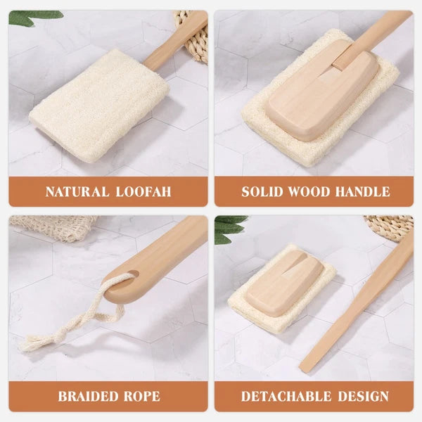 Loofah Bath Brush Man Back Scrubber Exfoliating Brushes for Shower