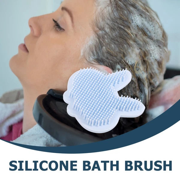 Silicone Bath Brush Child Double-sided Exfoliating Body Scrubber