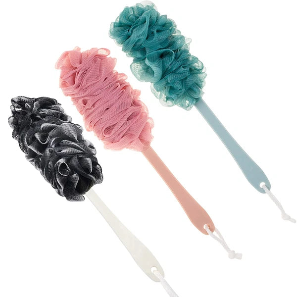 Back Scrubber for Shower,Loofah Long Handle Bath Body Brush,Soft Nylon Mesh S...