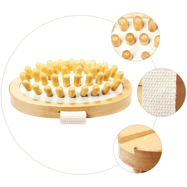 Massage Brush Head Dry Brushing Body Exfoliating for Man Compact Bath Bathing