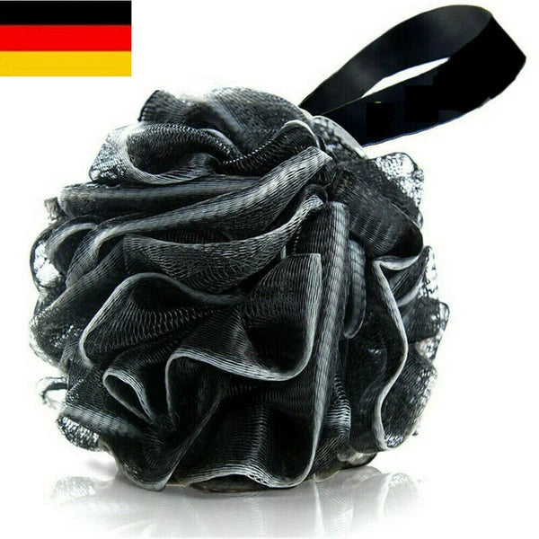 Large Bath Shower Scrub Exfoliating Body Brush Scrubber Sponge Ball Mesh Puff - DE,-