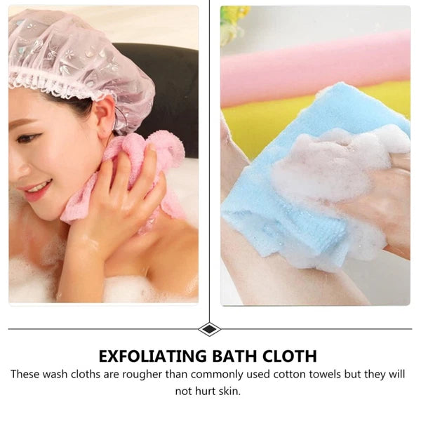 8 Pcs Body Brushes for Shower Sponge Exfoliating Scrubber Bath Back