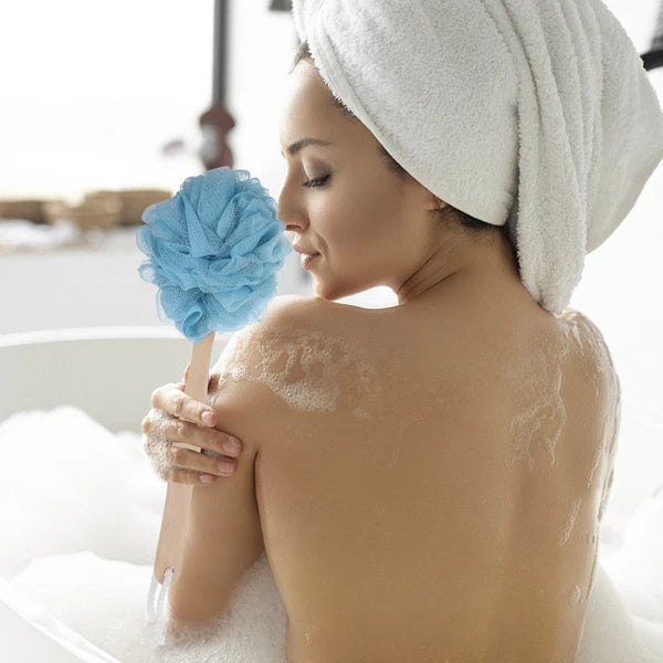 2 Pcs Bathing Brushes Men Back Washing for Shower Miss Man Long Handle Cleaning