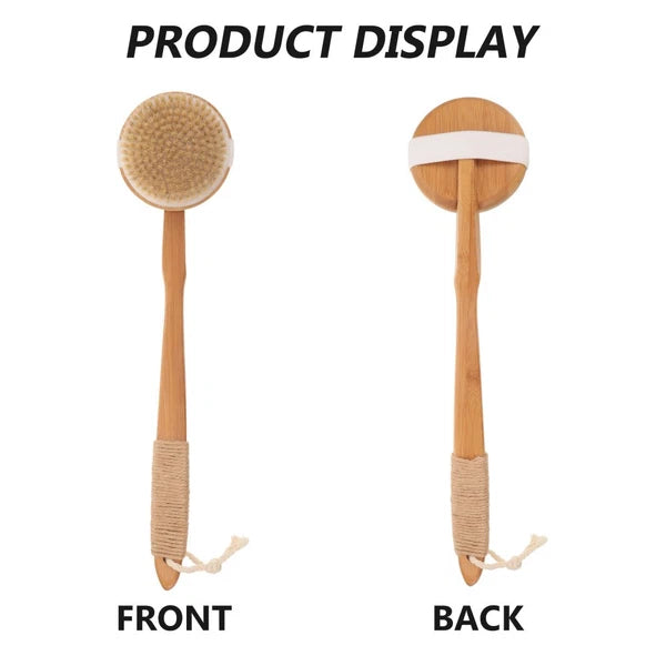 Removable Bath Brush Exfoliating Back Scrubber for Shower Elder Women's