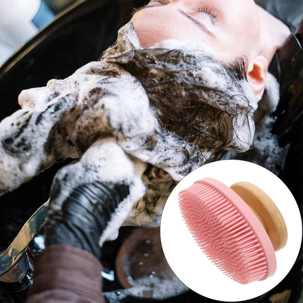 Skin-friendly Silicone Shower Scrubber Portable Bathing Brush Body Massage