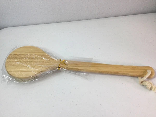 ITHYES Bamboo Long Handle Shower Brush. Exfoliating. NEW.