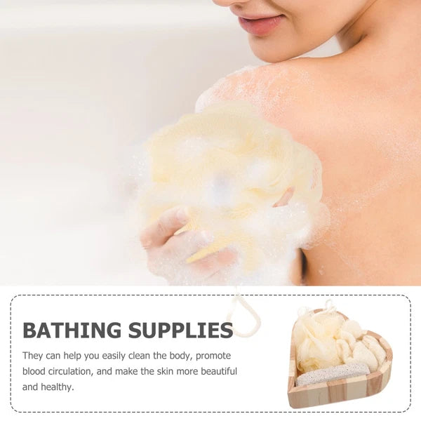 Heart-shaped Bath Brush Body Scruber Skin Scrubber Exfoliator Bathing Supplies