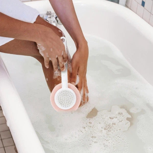 2 Pcs Bath Brush Sponge Man Back Washer for Shower Women Scrubber