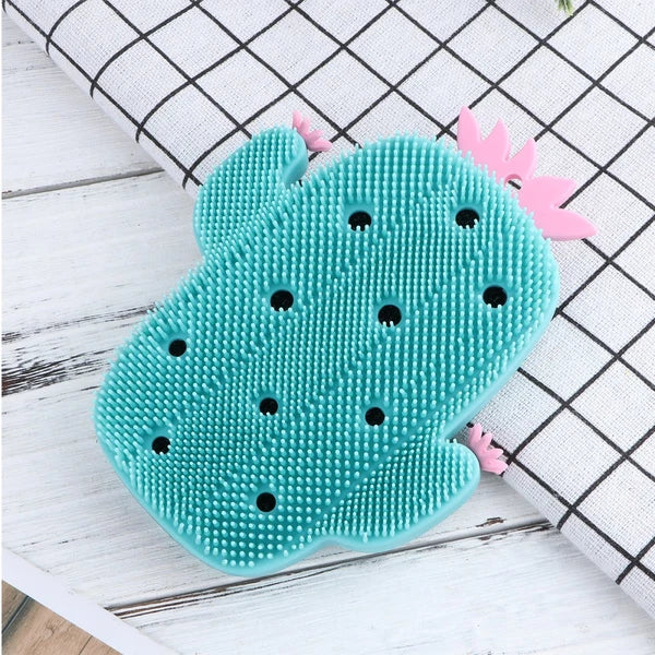 1pc Cactus Shower Brush Creative Bathing Scrubber Body Exfoliator Back Massage