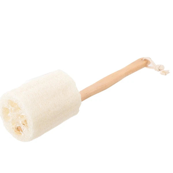 Loofah With Handle Shower Brush Natural Exfoliating Scrubber Bath Accessories