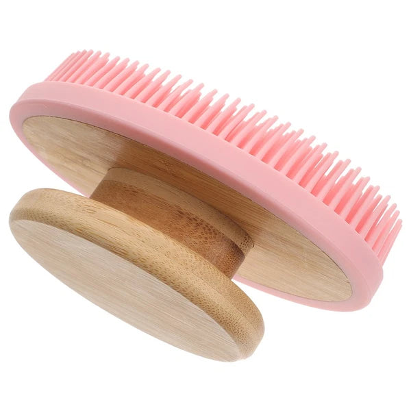 Skin-friendly Silicone Shower Scrubber Portable Bathing Brush Body Massage