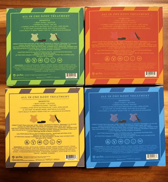 Spongelle Hogwarts Harry Potter Complete Buffer Set Of 4 NIB 3 Oz Each