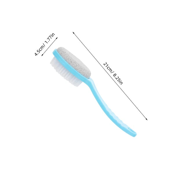 Foot Brush with Plastic Handle (Random Color) Plastic bath brush Foot brush