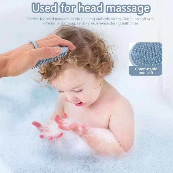 Bathing Hair Brush Soft Baby Child High Temperature Resistance Portable