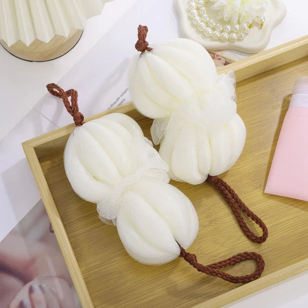 2 Pcs Bath Ball Baby Exfoliating Sponge Brush Body Exfoliator Scrubber for