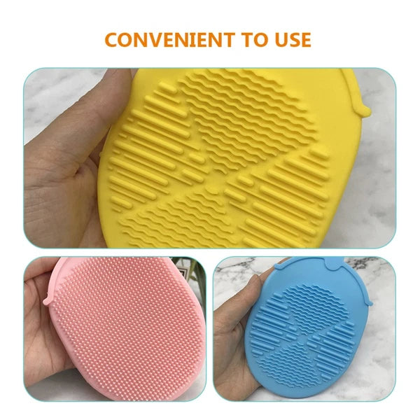 3 Pcs Bath Brush Body Scrubber Silicone Back Exfoliator Exfoliating Tool for