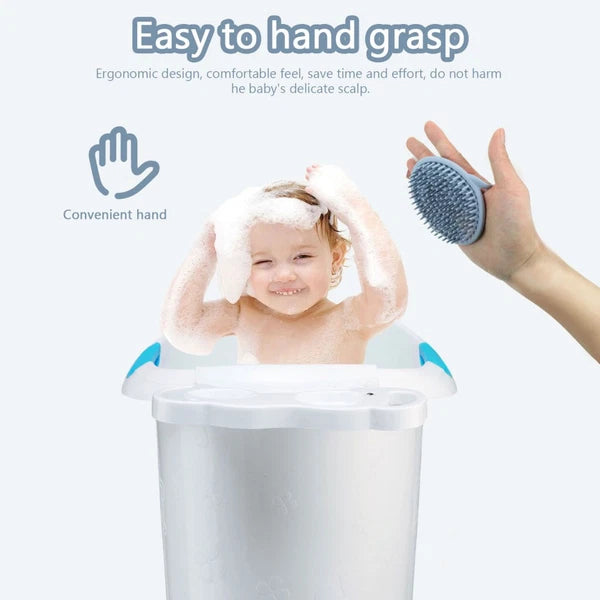 Bathing Hair Brush Soft Baby Child High Temperature Resistance Portable