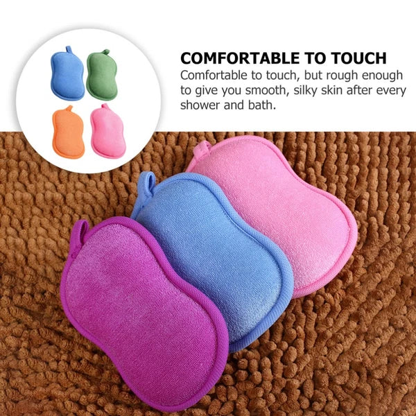 4 Pcs Baby Shower Cloth Bath Washcloth Toddler Newborn Shower Brush