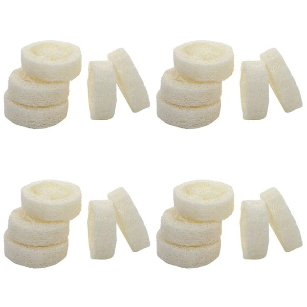 Set of 4 Loofah Shower Brush Travel Back Scrubber Body Exfoliating