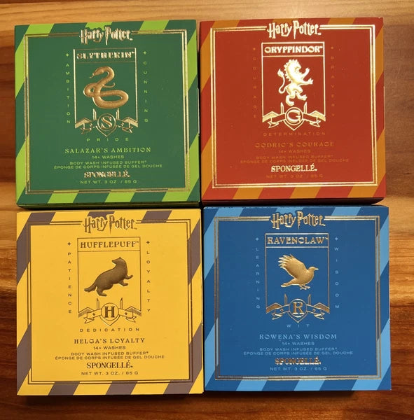 Spongelle Hogwarts Harry Potter Complete Buffer Set Of 4 NIB 3 Oz Each