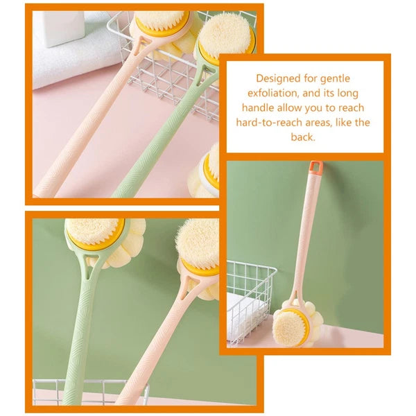 Bath Brush Exfoliating Body Scrubber Back with Handles Shower Brushes