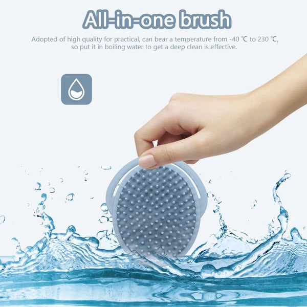 Bathing Hair Brush Soft Baby Child High Temperature Resistance Portable