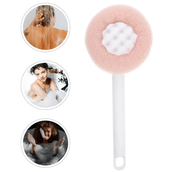 2 Pcs Bath Brush Sponge Man Back Washer for Shower Women Scrubber