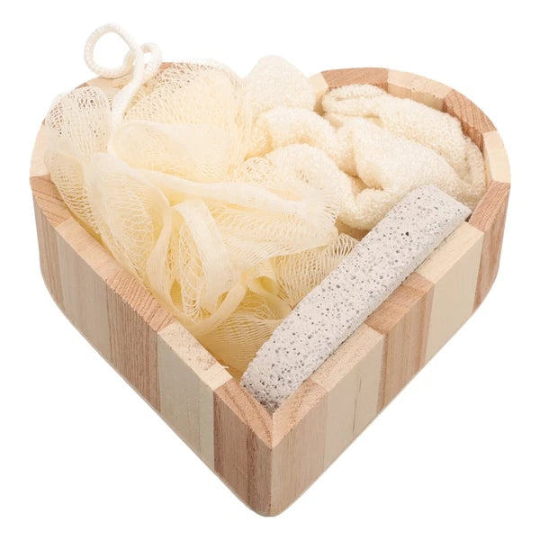Heart-shaped Bath Brush Body Scrubber Skin Exfoliator Bathing Supplies