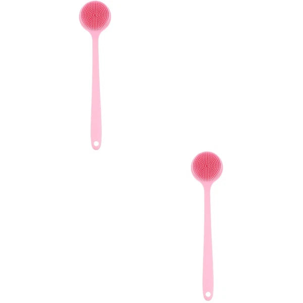 2 Count Bath Brush Elderly Baby Bathing Brushes Women Back Exfoliator