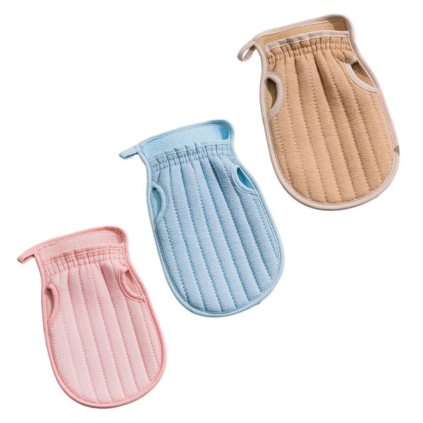 3 Pcs Bath Towel Set Body Brushes for Shower Gloves Exfoliating Work