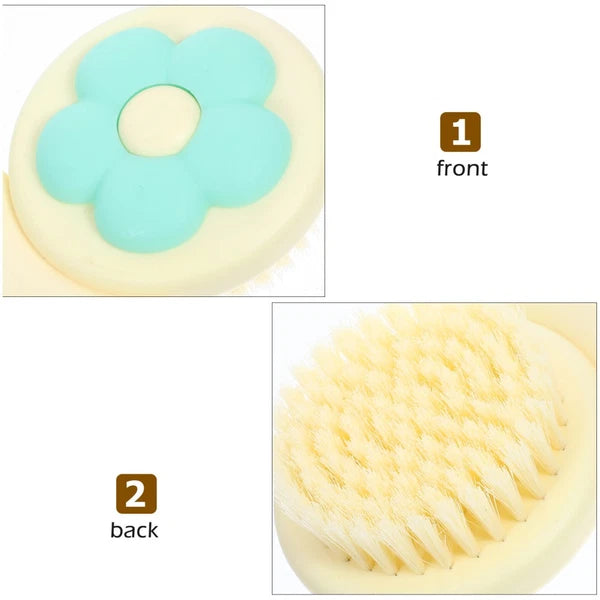 Plastic Bath Brush Body Scrubber With Handle For Comfortable Shower Use