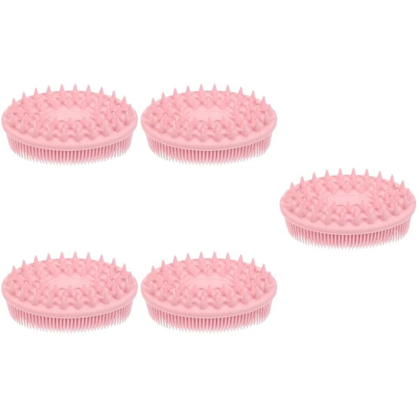 5 PCS Silicone Bath Brush Child Baby Hair Scrubber Brushes for Shower