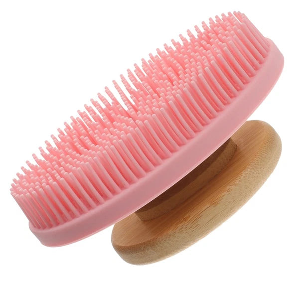 Skin-friendly Silicone Shower Scrubber Portable Bathing Brush Body Massage