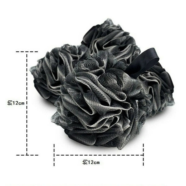 Large Bath Shower Scrub Exfoliating Body Brush Scrubber Sponge Ball Mesh Puff - DE,-